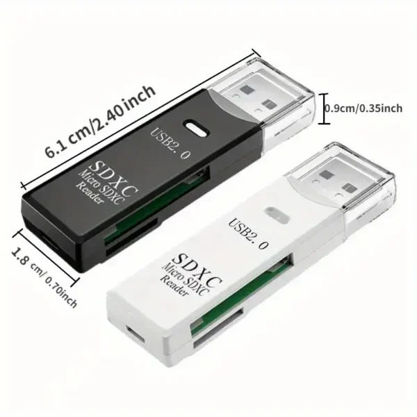 Robust 2-in-1 USB 3.0 2.0 Micro SD Card Reader - Image 2