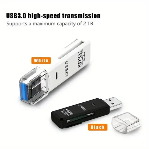 Robust 2-in-1 USB 3.0 2.0 Micro SD Card Reader - Image 3